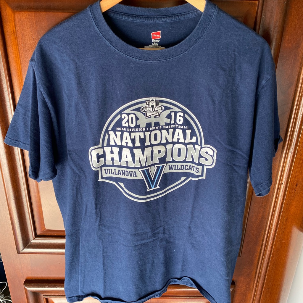 Ncaa Final Four Villanova Wildcats Basketball 2016 National Champs Graphic Tee